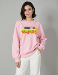 Too Cute To Compute Oversized Sweatshirt