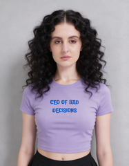 CEO Of Bad Decisions Baby Tee