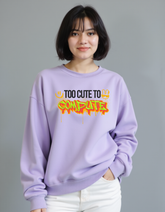 Too Cute To Compute Oversized Sweatshirt