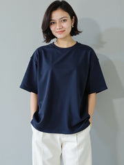 Navy Blue Solid Oversized T-Shirt