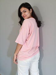 Light baby Pink Oversized T-Shirt